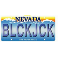 Nevada License Plate Ornament w/ Mirrored Back (4 Square Inch)